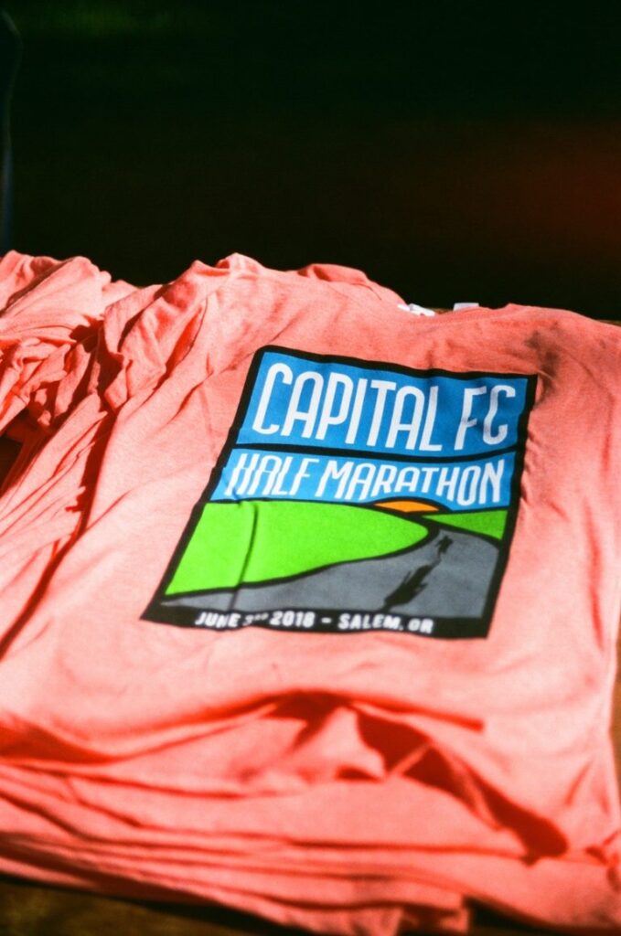 2018 Capital FC Half Marathon Race Shirts